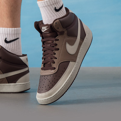 Nike耐克男高帮板鞋官方正品COURT运动鞋25冬季新款休闲鞋DN3577