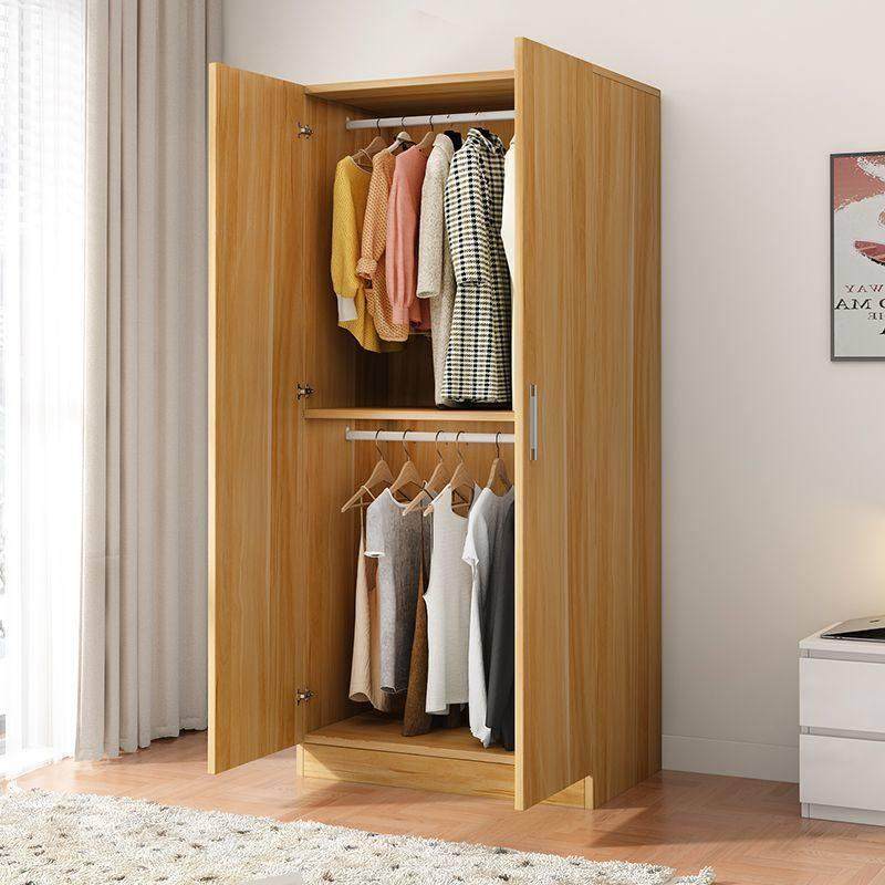 全挂衣柜家用卧室简易小户型定制两门单人木柜欧式简易双层长挂款,住宅家具,独立衣柜,淘宝优惠券,粉丝福利购,淘宝优惠卷