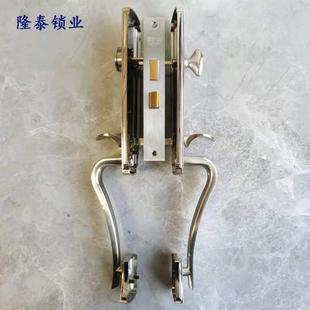 老式罗普斯金门锁碧桂园豪华大门锁家用通用型铝合金白钢大门锁