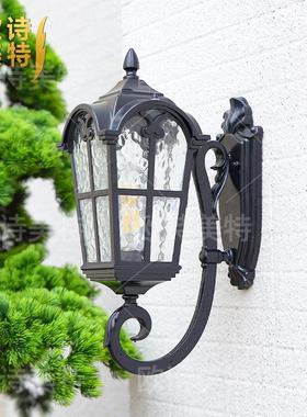 外墙壁灯欧式复古别墅大门口柱子阳台户外防水围墙走廊室外庭院灯