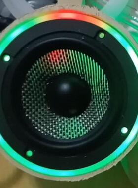 汽车喇叭尾箱6.5寸8寸10寸改装倒模亚克力垫圈喇叭发光奶白色定制