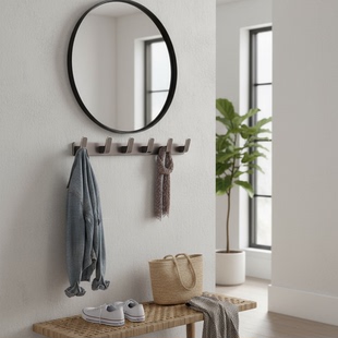 免打孔太空铝排钩强力粘胶厨房墙壁挂钩贴浴室卫生间毛巾收纳架