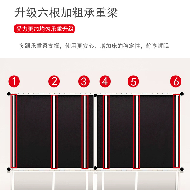 曙亮折叠床单人午休办公室午睡简易便携家用陪护租房成人木板铁床