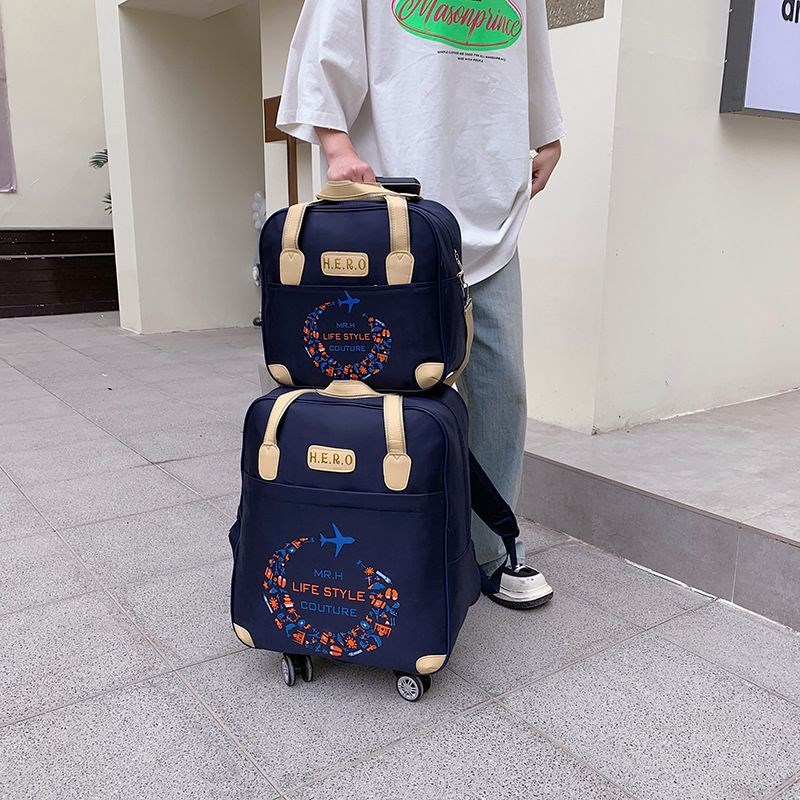 牛津布行礼箱拉杆包万向轮登机超轻子母旅行箱小女20寸拉杆行李包