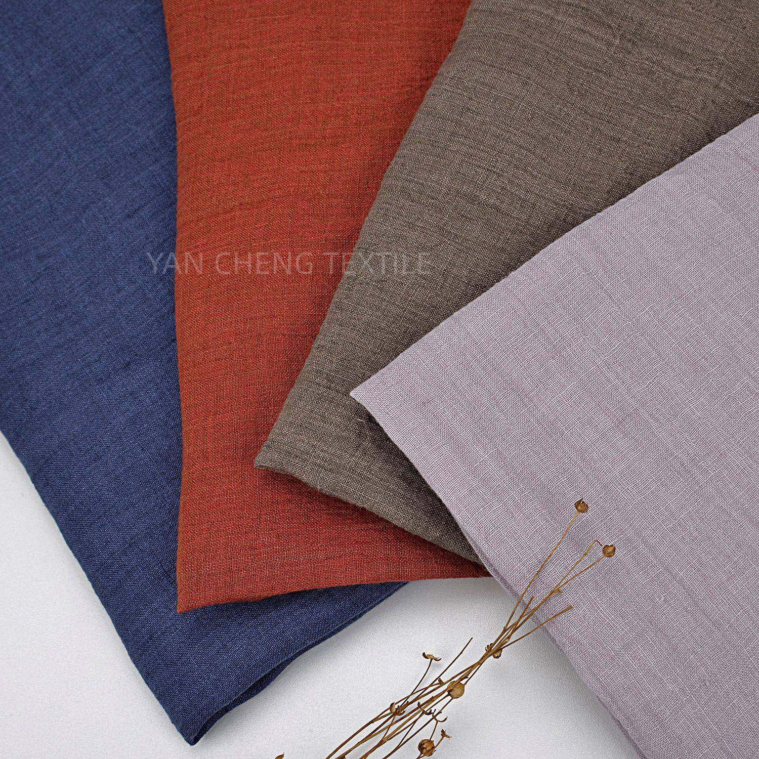 春夏纯亚麻色织面料双色亚麻色织洗皱纯亚麻洗水麻皱布休闲面料,纺织面料/辅料/配套,棉麻面料,淘宝优惠券,粉丝福利购,淘宝优惠卷