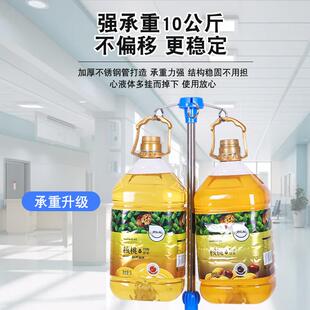 不锈钢输液架落地式带轮输液杆专用吊瓶架子门诊移动式新款小吊瓶