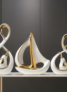 玄关摆件网红客厅创意酒柜艺术品电视柜轻奢高档摆设装饰现代简约