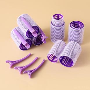 卷发筒带夹子套装塑料八字刘海卷空气刘卷发器自粘美发魔术卷懒人