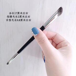 双头镰刀遮瑕刷木柄脸部细节卧蚕晕染眼线美妆沧州化妆刷推荐