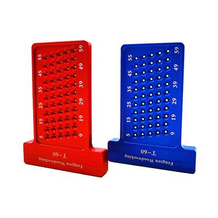 T60木工划线尺 洞洞尺 铝合金T型尺 木工划线器 迷你划线器