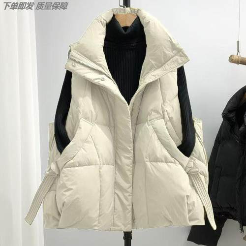 坎肩胖mm大码秋冬季女装保暖棉服