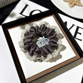 韩系真丝大肠发圈女高级感蕾丝边头绳2026新款 3件8折 头花发圈