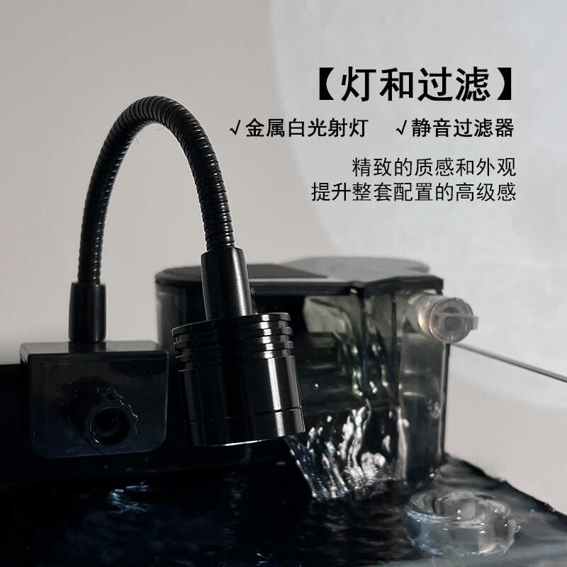 鱼缸过滤器三合一潜水泵静音小型家用增氧循环T水族箱净水设备