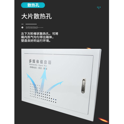 弱电箱盖板d多媒体光纤入户箱铁面板路由器电视电话网络信息盖子