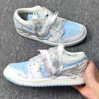 黑金龙纹太阳神黑灰绸缎休闲板鞋