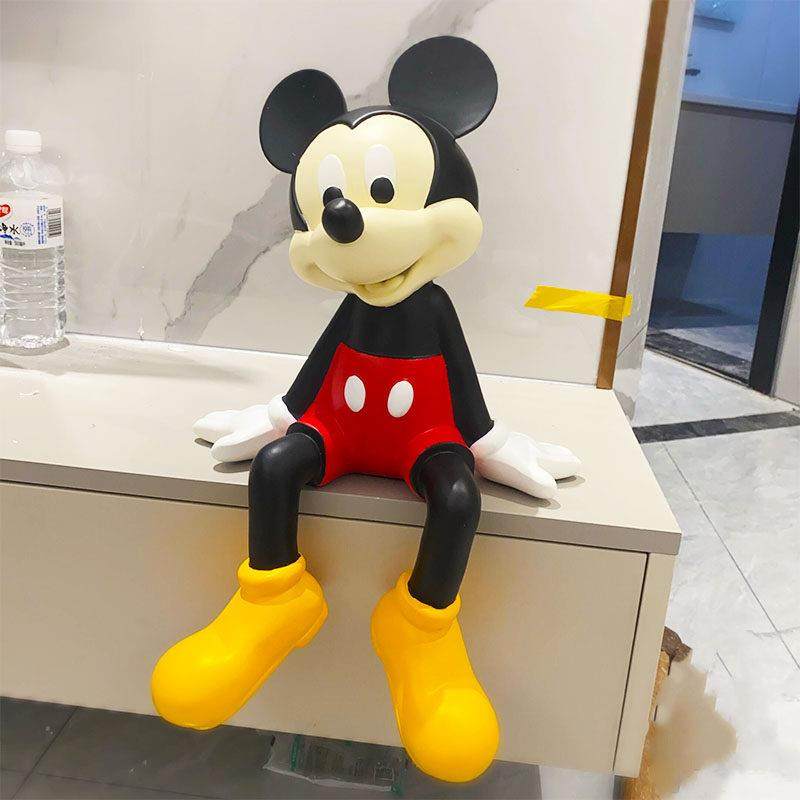 大号米奇坐姿娃娃高级感客厅电视柜酒柜玩偶摆件创意家居桌面装饰