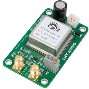 老虎鱼音频10MHz 25MHz频率两路输出OCXO恒温晶振时钟板 升级网卡