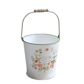 精选森得源醒花桶做旧鲜花桶复古铁艺泡花插花花店家用花器装 饰大