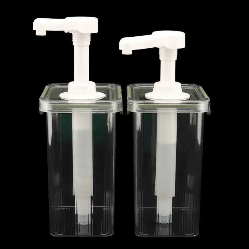 果糖浆按压瓶奶茶店果酱果汁手压式麻酱瓶大容量挤压瓶咖啡店商用