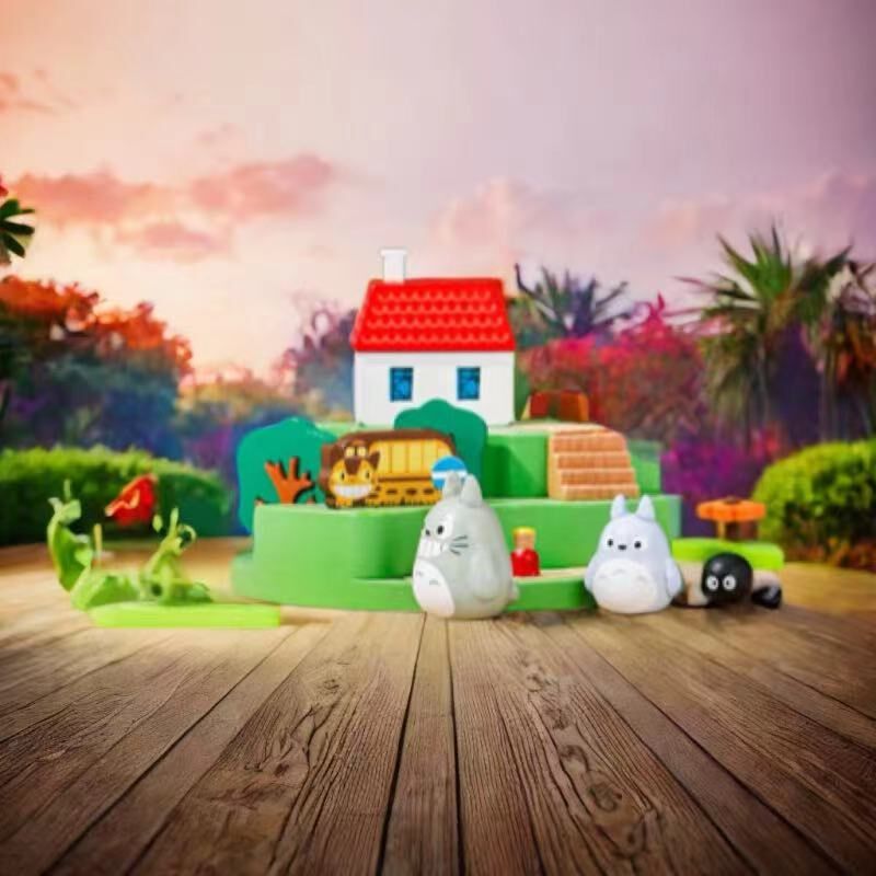 宫崎骏龙猫旋转音乐盒实木八音盒呆萌可爱儿童节创意精致生日礼物