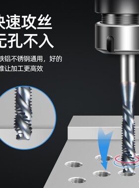 ZG粉末高速钢 细牙螺旋丝锥 先端丝攻 M3.5M4M5M6M7M8M9M10M11M12