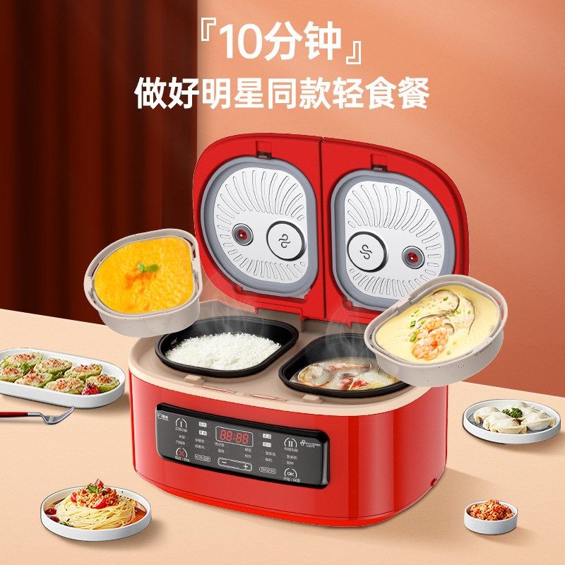 非煮不可双胆电饭煲家用3一4人多功能智能电饭锅5升D52R1