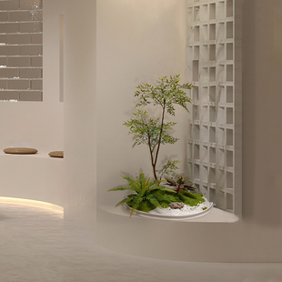 森空间 造景围挡装饰室内客厅仿真绿色植物可造型围栏搭配 可定制