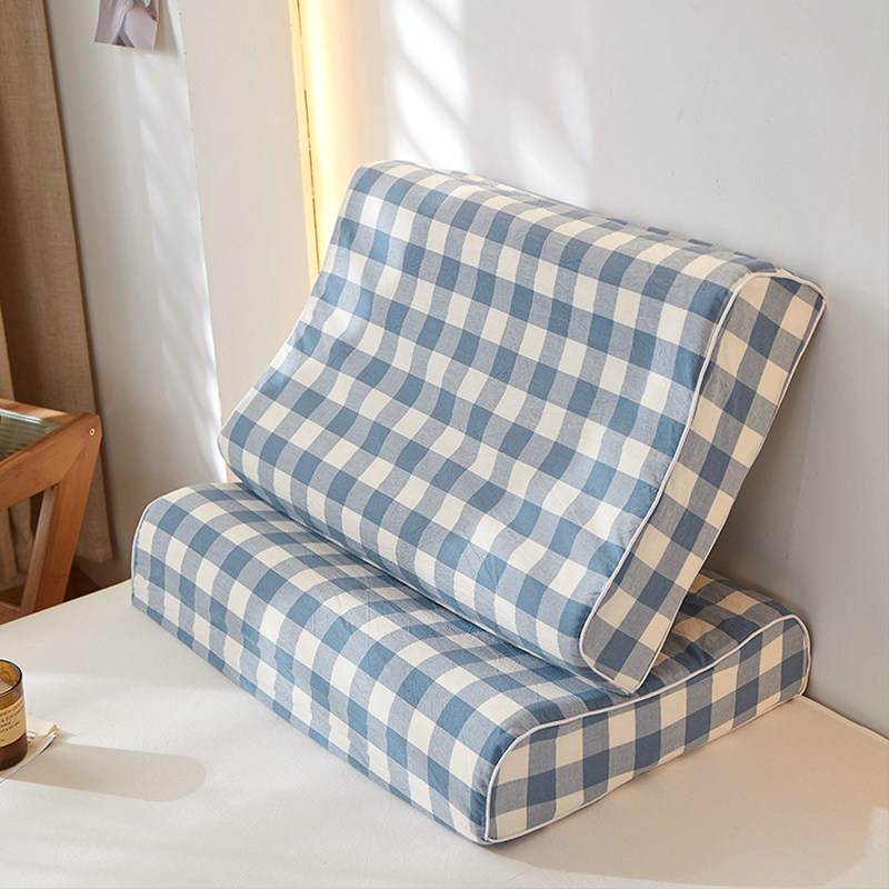 乳胶枕套一对装全棉水洗棉枕头套30x50儿童记忆棉枕芯套单个40x60