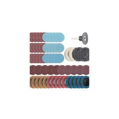 60件套装尼龙转矩砂碟不织布转锁打磨抛光片螺旋砂碟