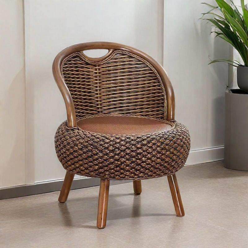复古真藤坐椅天然藤编休闲藤椅靠背椅老人休息椅子客厅阳台休闲椅,住宅家具,阳台椅,淘宝优惠券,粉丝福利购,淘宝优惠卷