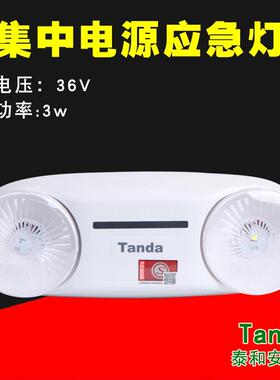 泰和安TS-ZFJC-E3W-6602A智能疏散应急双头灯3W集中电源应急灯36V