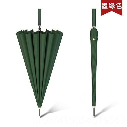 正品雨伞长柄男大杆号超色大直柄简约直抗风黑双自动定制lo人go广