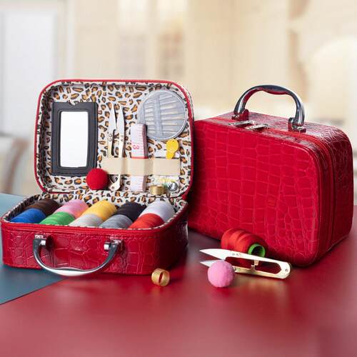 针线盒结婚嫁妆陪嫁针线套装家用针线包工具缝纫用品高档收纳盒