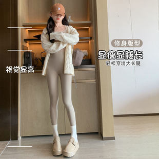 鲨鱼裤女外穿秋冬季加绒加厚2024新款保暖紧身弹力打底裤芭比瑜伽