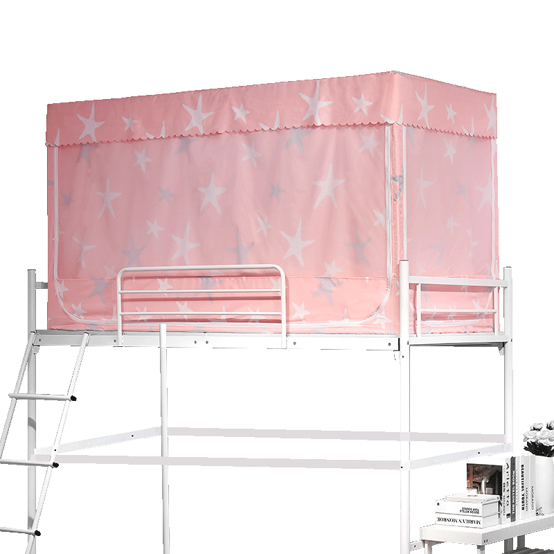 学生宿舍少女心床帘上下铺物理遮光蚊帐一体式遮光帘家用公主床幔