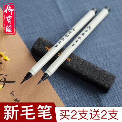 自来水小楷软笔钢笔式毛笔套装初学者狼毫兼毫书法画笔软头科学新