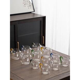 红剑茶具套装宋禅茶海玻璃耐热公道杯茶分割器冷水小容量300ml大