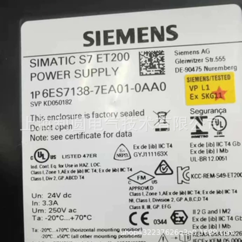 6ES7138-7EA01-0AA0全新6ES7138-7EC00-0AA0模块