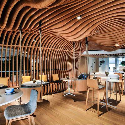 木皮贴面北美黑胡桃酒店阻燃板木饰面板科定板K6181AN胡桃木KD板