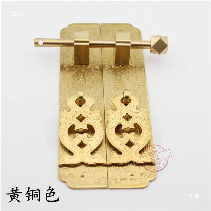 中式仿具铜配件顶箱柜衣柜雕花拉手古典门窗橱柜门小拉手