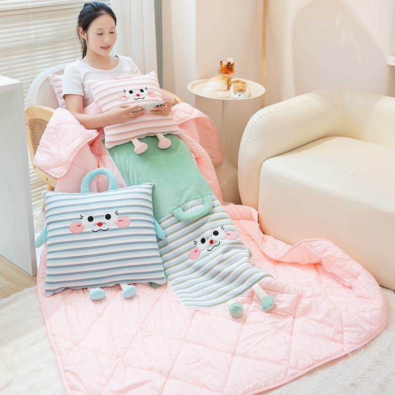 多巴胺抱枕被子二合一两用沙发客厅汽车午睡盖毯折叠便携车载靠垫,居家布艺,抱枕被,淘宝优惠券,粉丝福利购,淘宝优惠卷