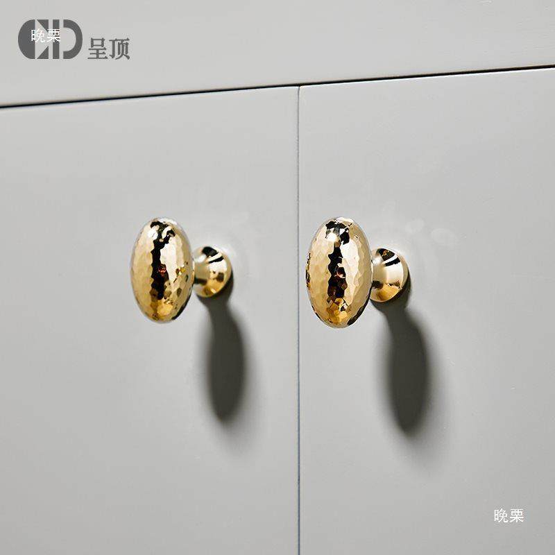 手工锤纹鸽子蛋法式黄铜衣柜门拉手把手现代简约抽屉金色银色欧式,住宅家具,拉手,淘宝优惠券,粉丝福利购,淘宝优惠卷