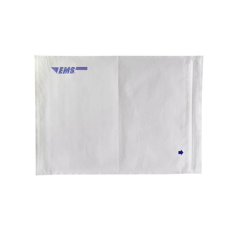 快递背胶袋带骨条背胶运单袋透明自粘装箱单袋拉链透明背胶袋