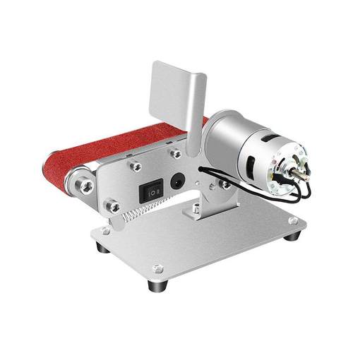 微型小型迷你砂带机抛光机木工打磨机定角磨刀开刃机家用台式