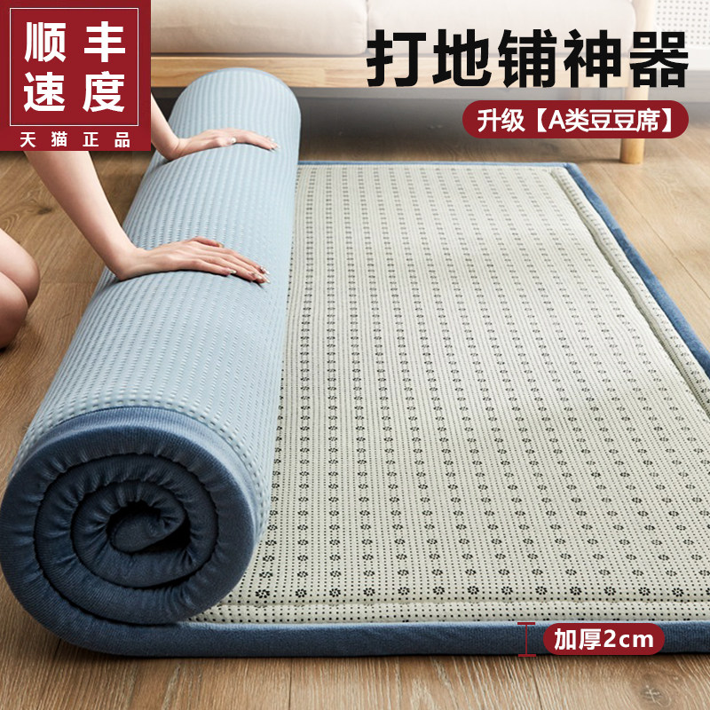 凉感豆豆席床垫家用软垫榻u榻米地垫打地铺睡垫神器儿童爬爬垫褥