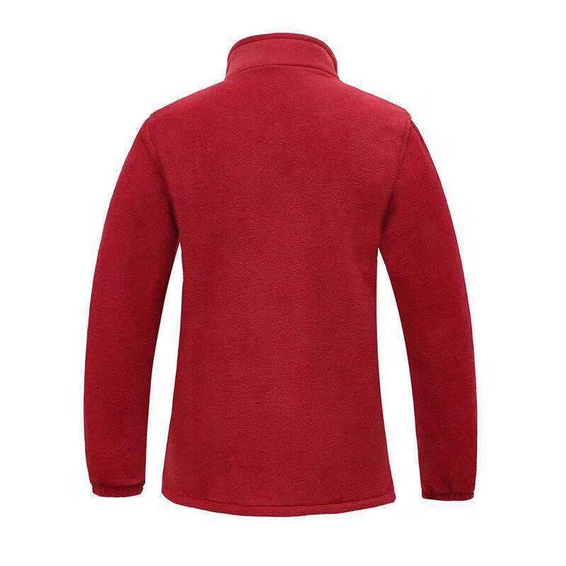 秋冬2021新款中老年抓绒上衣女大码宽松妈妈装R保暖摇粒绒外套卫