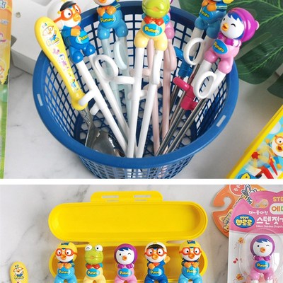 Edison啵乐乐训练筷儿童筷x子学习筷宝宝专用3岁三练习筷幼儿2训