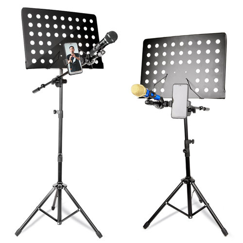 吉他乐谱架话筒支架手机夹专业折叠便携式L架子鼓家用提琴歌曲谱