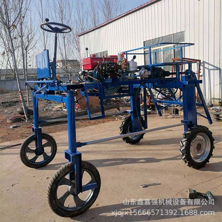 自走式玉米小麦喷药机折叠喷杆液压升降打药车四轮高架打药机