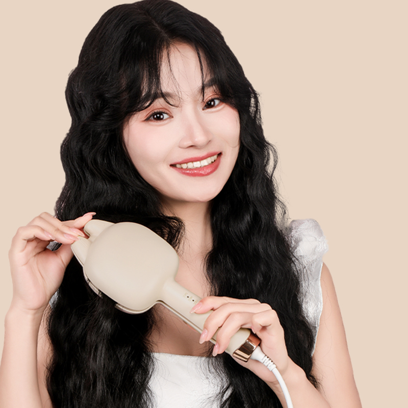 蛋卷头卷发棒32mm36水波纹蛋卷棒蛋糕大卷负离子夹板卷发神器